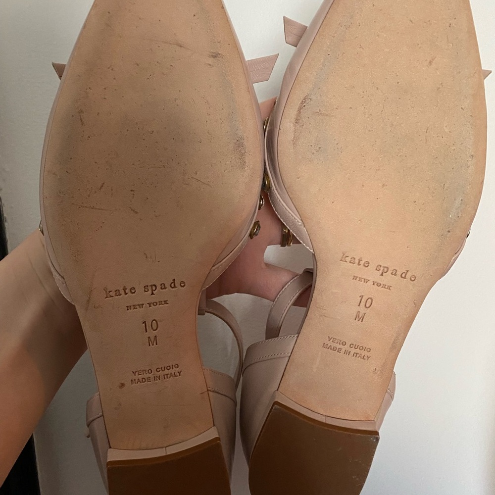 Kate Spade Pink Flats with Rhinestone Accents - Picture 3 of 3